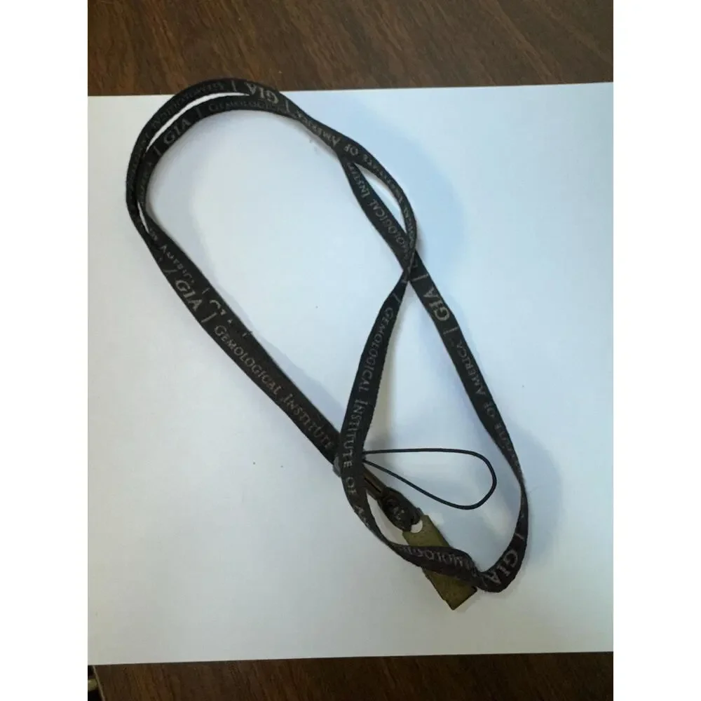 Vintage lanyard id tag GIA gemological institute of america